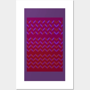 Purple Line Design Posters and Art
